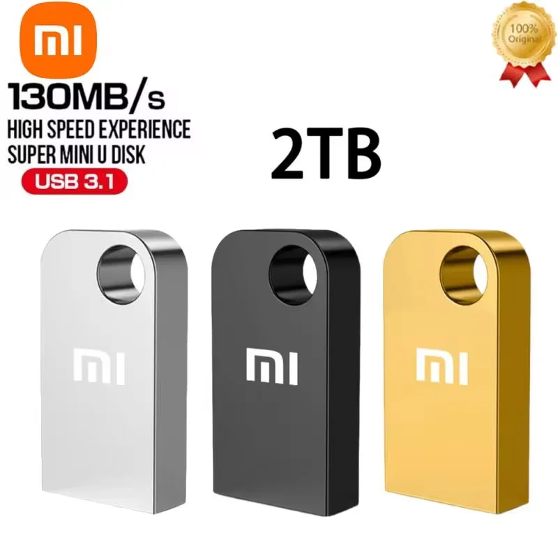 Pendrive Xiaomi 2TB USB Flash Drives USB 3.0 High-Speed File Transfer U Disk 512GB 1TB Ultra-duża pojemność Metalowa wodoodporna pamięć USB