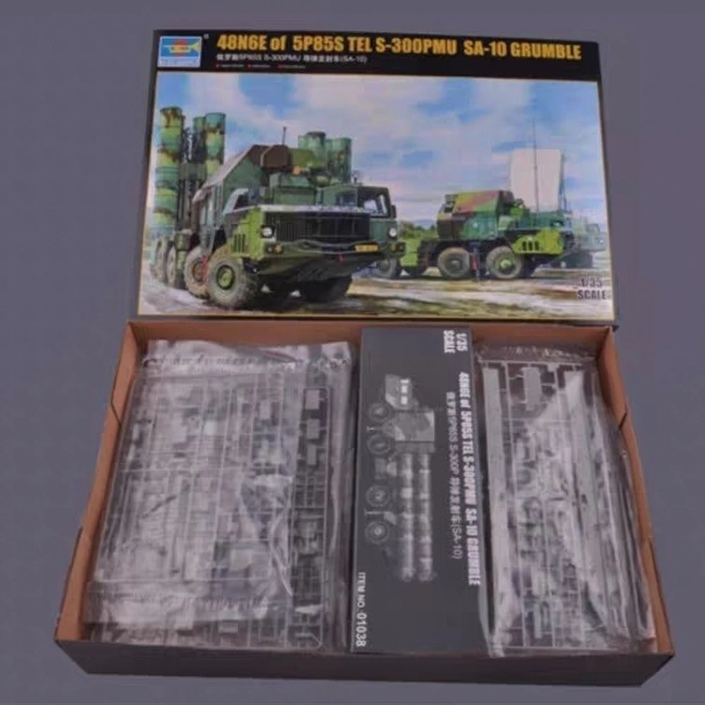 Trumpeter 1:35 échelle russe 48N6E de 5P85S TEL S300 S-300PMU SA-10 Kit de modèle en plastique Grumble