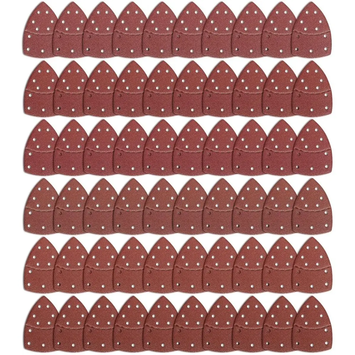 60 folhas de lixa dos pces, folhas de lixa do rato de 11 furos compatíveis com multi- lixadeira 100a/200/18
