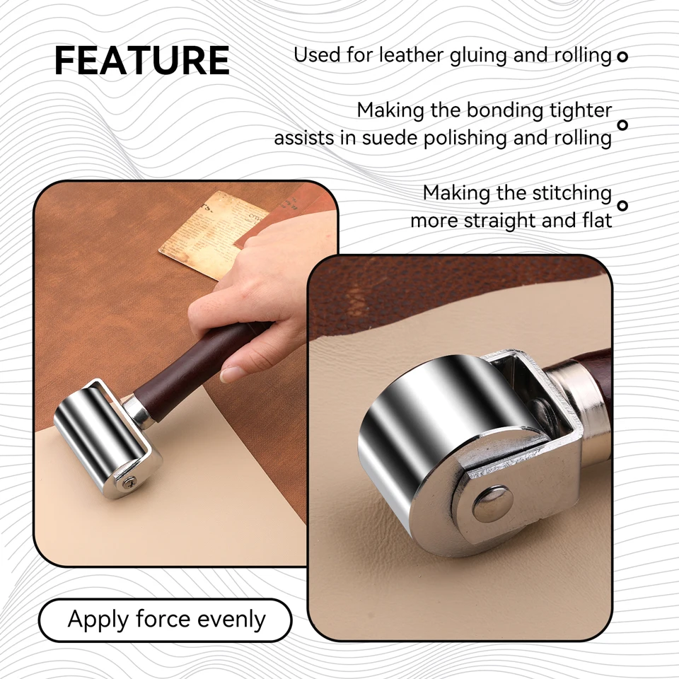 Leather Press Edge Roller with - đánh giá và giá Leatherwork Edge Creaser