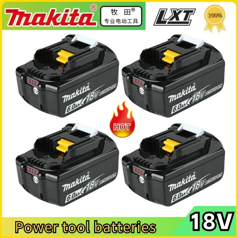 

Original Makita 18V Battery 6.0Ah Replacement Lithium Battery，for Makita LXT BL1830B BL1850B BL1850 BL1840 BL1860 Power tools