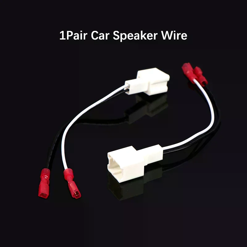 1Pair Front Speaker Cable Adapter Set Car Tweeter Dash Wire Harness Connector for Nissan Renault Series Auto Accessory