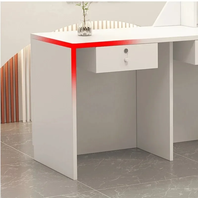 مكتب حديث رائع وبسيط، تصميم استقبال بسيط، طاولة بار فاخرة، مركز عتيق، أثاث تجاري