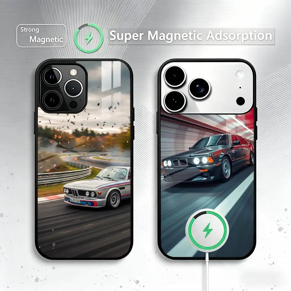 

E-E30 Cars cool Phone Case For iPhone17,16,15,14,13,12,11 Plus,Pro Magnetic with Magsafe Wireless Charging