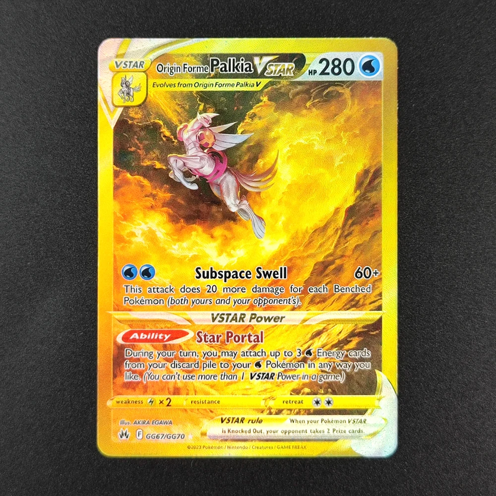 5 قطعة بطاقات جمع البوكيمون الإنجليزية VSTAR Dialga Arceus Palkia VSTAR Mewtwo Giratina بطاقة واحدة نادرة لعبة كلاسيكية بطاقات أنيمي