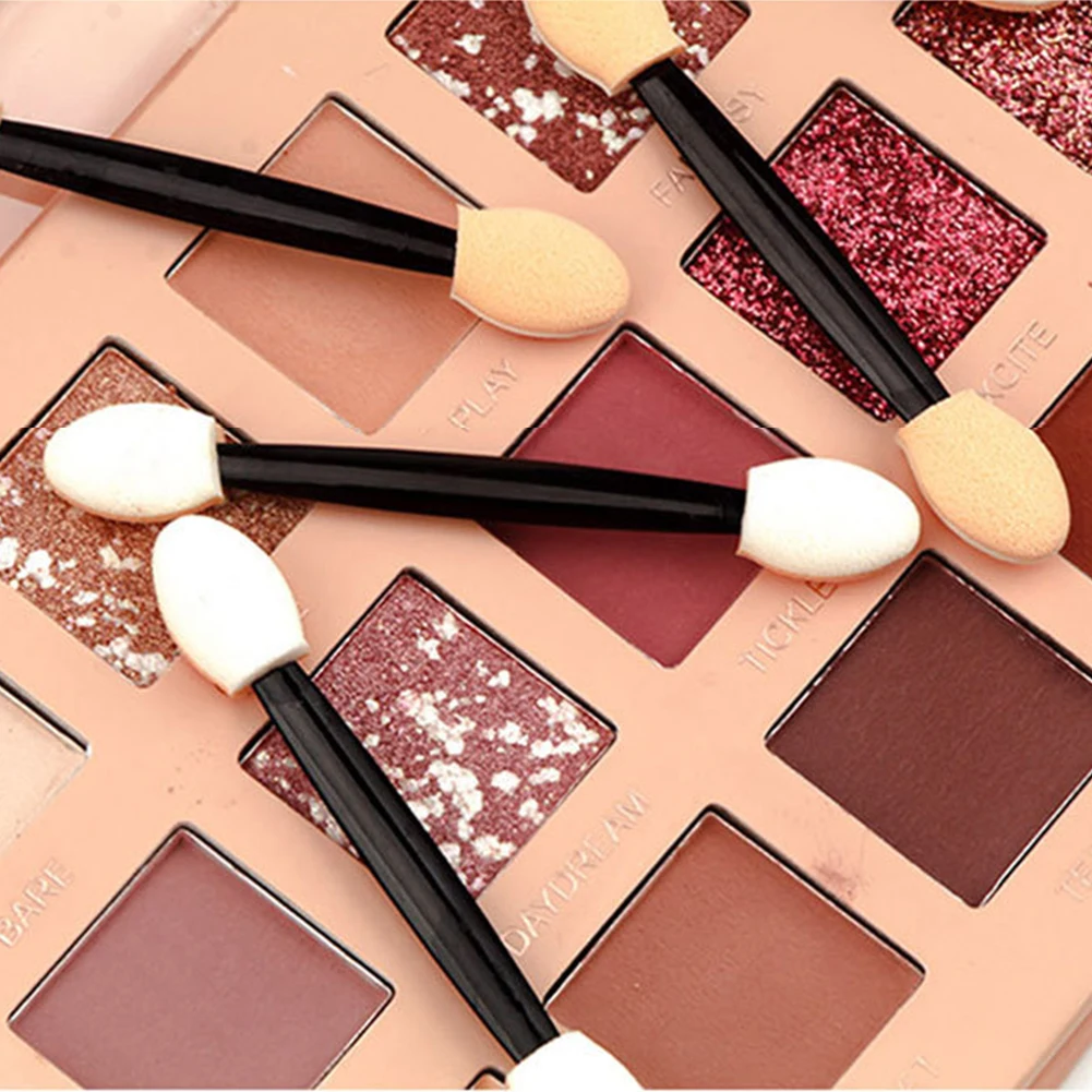 10 pçs pincel de sombra de olho maquiagem dupla face esponja conjunto de náilon pincéis de sombra de olho para aplicador cosmético ferramenta de maquiagem