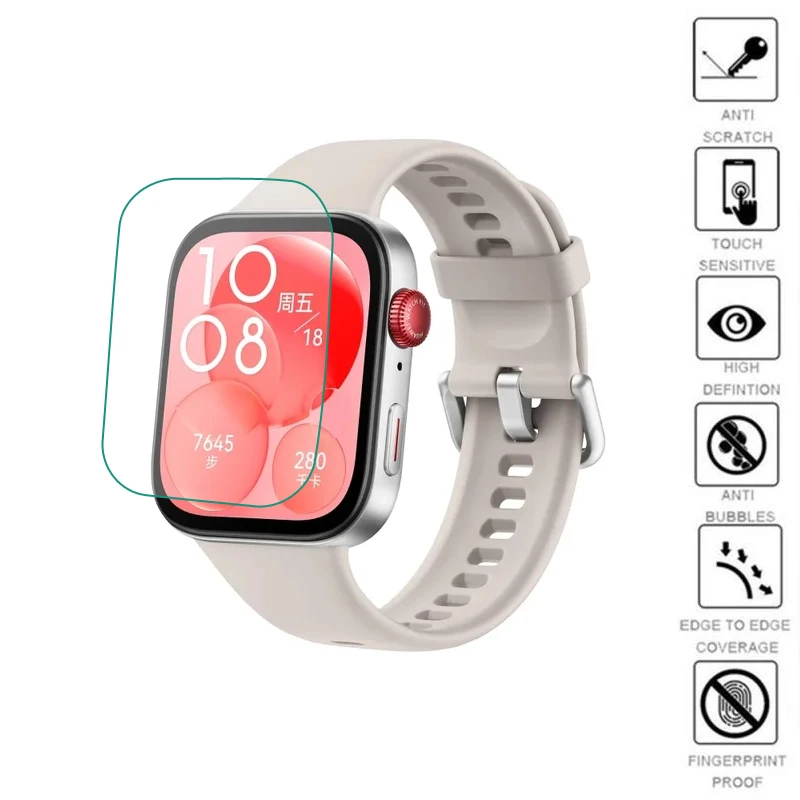 5 pçs tpu macio smartwatch claro película protetora capa para huawei relógio ajuste 3 display protetor de tela fit3 banda inteligente acessórios