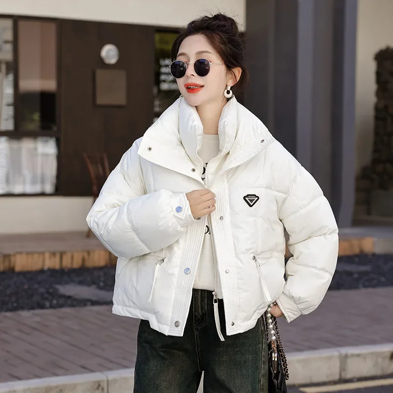 Winter Jacket 2024 Korean Women Puffer Parkas Thick Warm Cotton Padded Coat Female Loose Outwear Clothes Short Jacket Overcoat