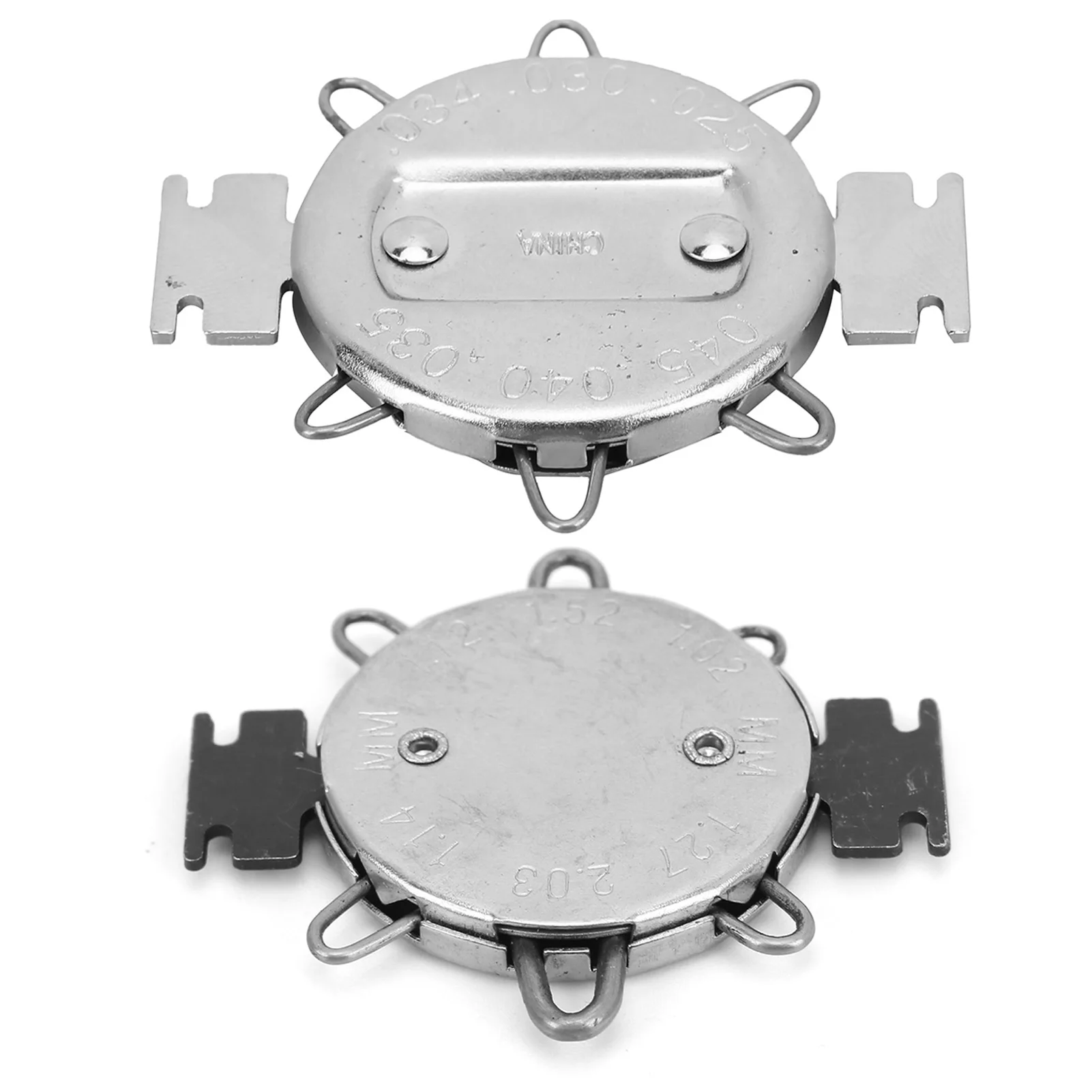 Outil de réglage de bougie d'allumage, antirouille, 0.64 à 1.14mm, haute ténacité, Anti 6 fils, jauge d'espacement de bougie d'allumage chromée pour la mesure