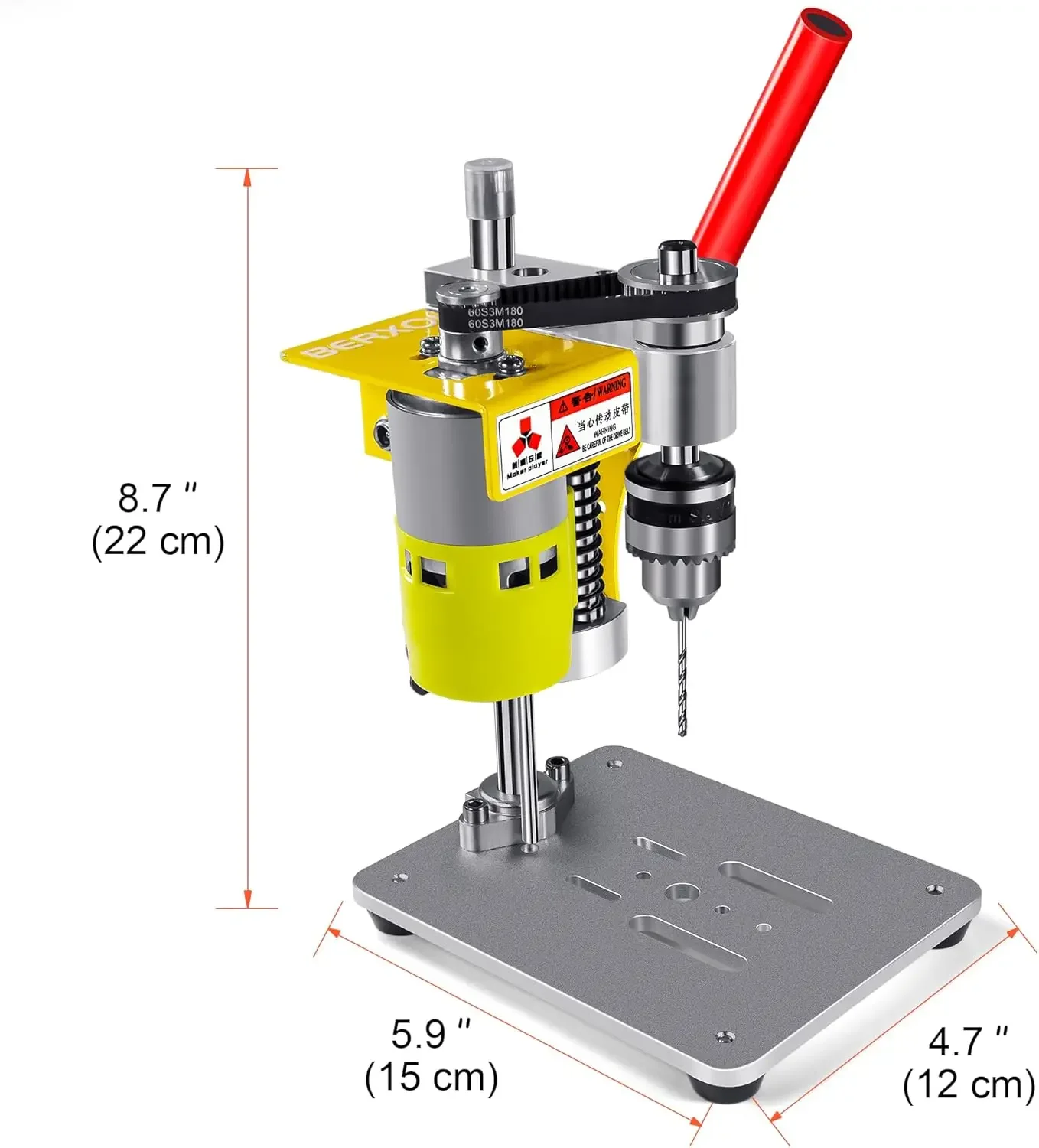 Imagem -03 - Mini Prensa de Broca de Bancada Máquina de Perfuração Elétrica Portátil Motor Cnc 795 B10 Chuck Bit e Braçadeira