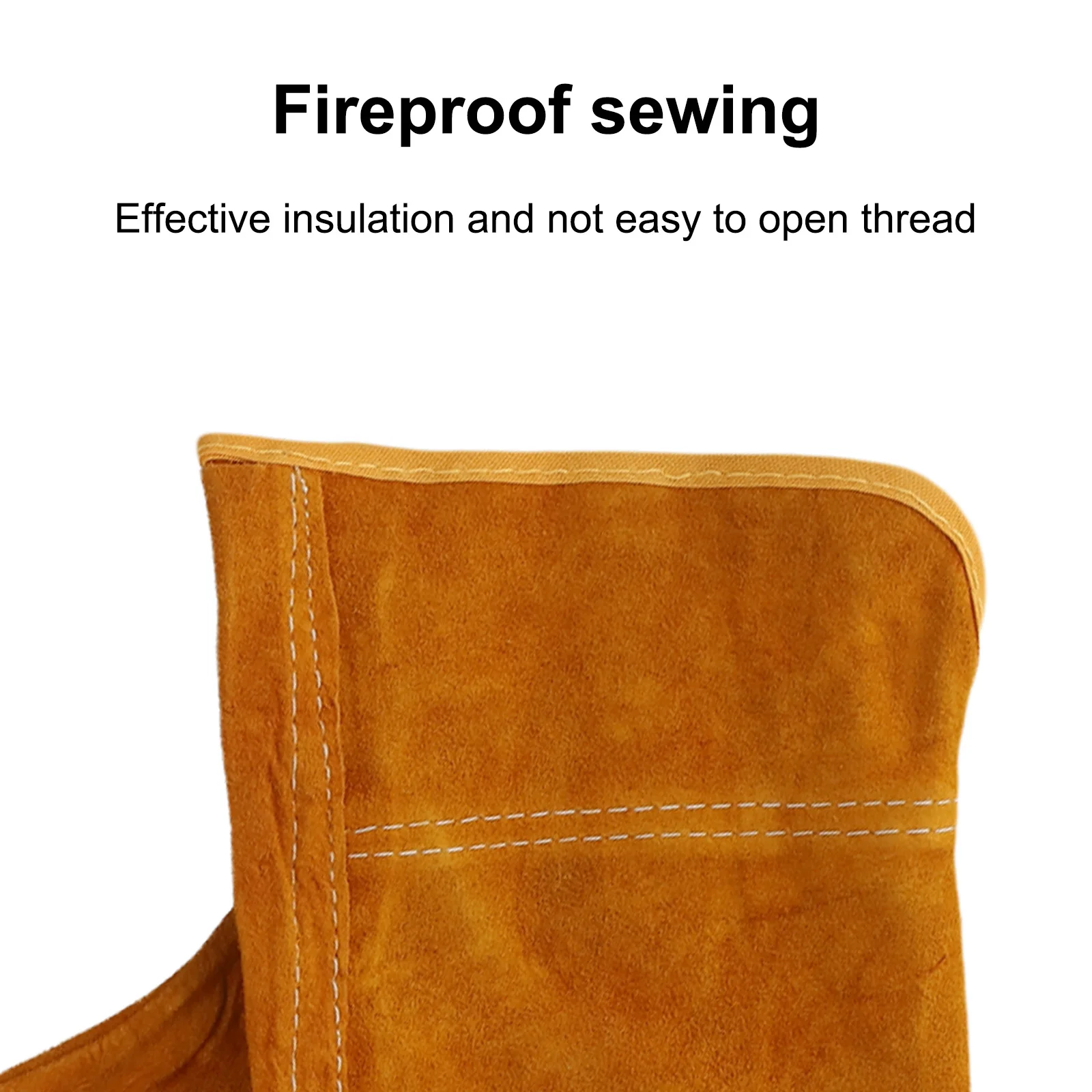 For Automobile Work Heat-resistant Gloves Cowhide Welding Gloves Automobile Work Flame Resistance Heat Resistance