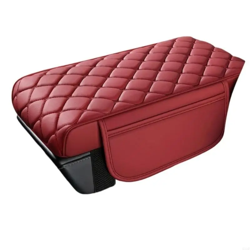 وسادة مسند ذراع لوحدة التحكم المركزية للسيارة جديدة من رغوة الذاكرة لعام 2025 مع أشرطة مرنة لتعزيز راحة القيادة وجيوب تخزين