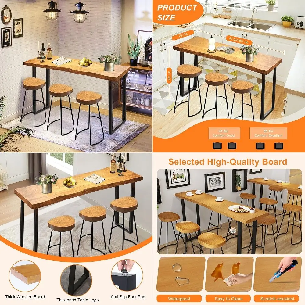 

Round Bar Table 8 Pack, Height Adjustable 2636 Bistro Pub Table with Gold Metal Base, 360 Swivel High Top Cocktail Table for Ki
