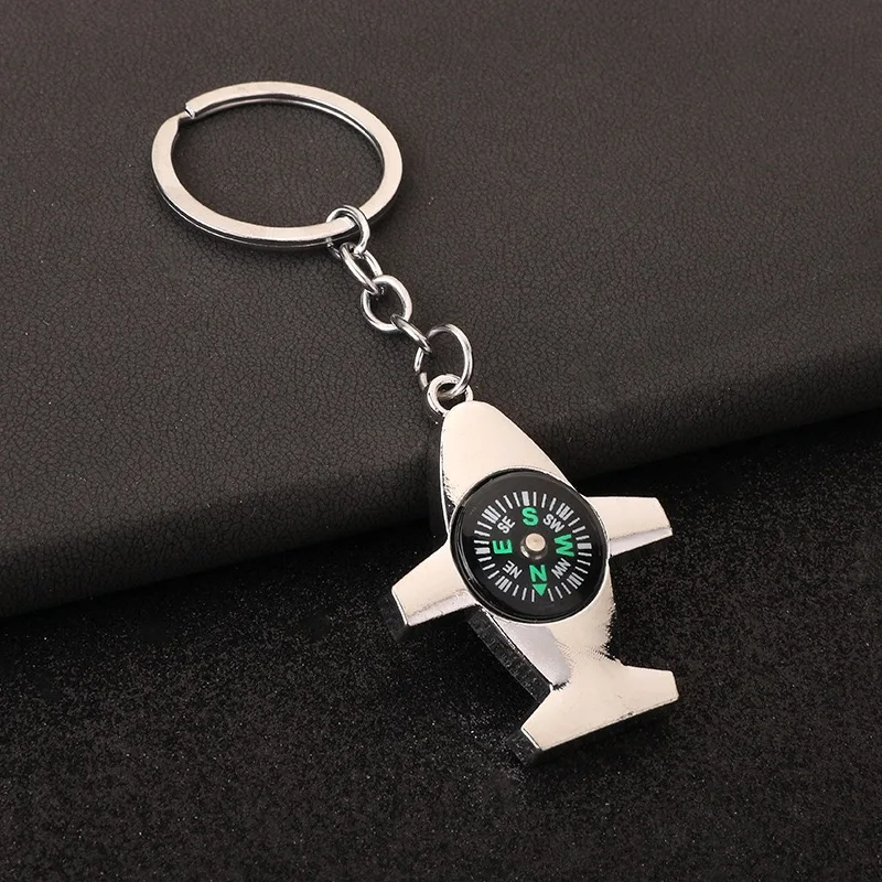 7 Styles Compass Keychain Unisex Bag Decoration Anchor Cross Tower