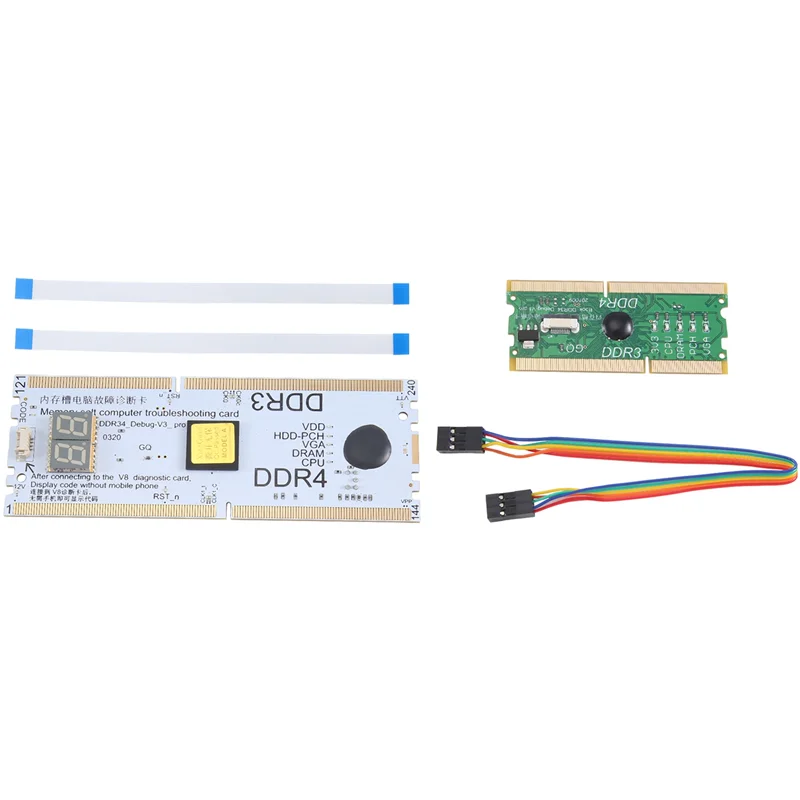 

Popular Laptop/Desktop Motherboard Memory Slot DDR3/DDR4 Diagnostic Analyzer Debug Test Card For DDR3/4 Notebook Repair
