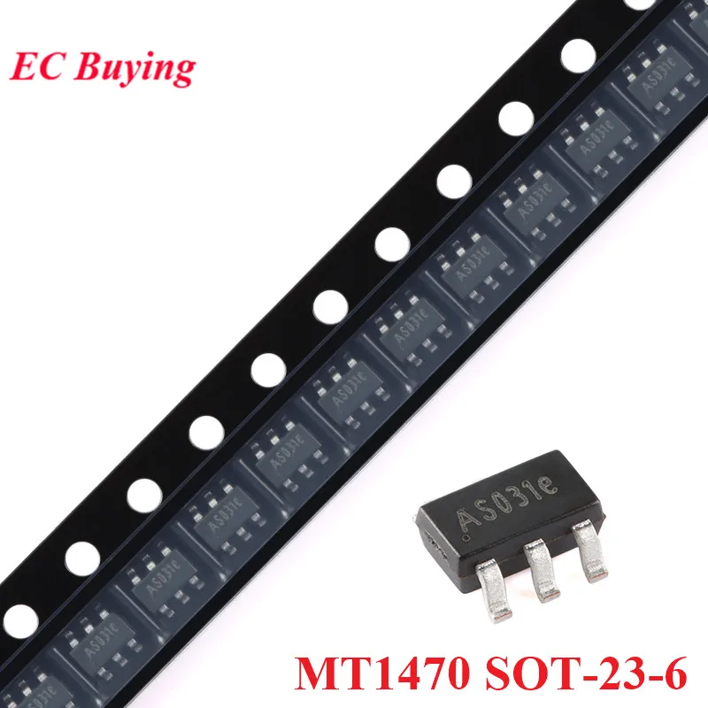 20Pcs/5pcs MT1470 SOT23-6 1470 SOT-23-6 2A 4.5V-18V Input 500kHz Synchronous Step-down Buck Converter Chip IC New Original