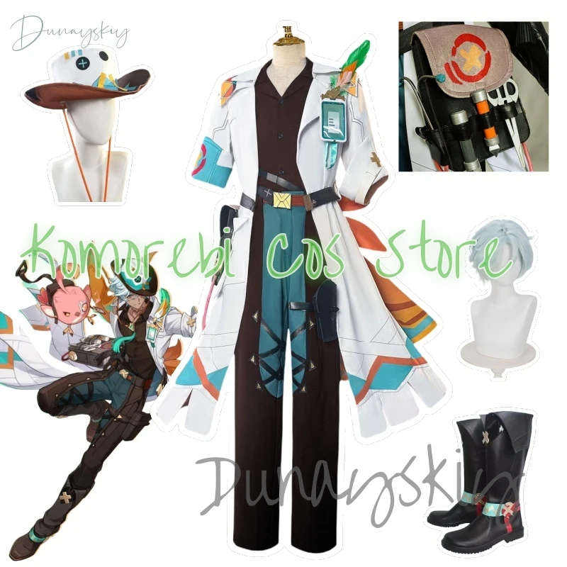 

Ifa Cos Genshin Impact Cosplay Costume Wig Uniform Hat Tlalocan Flower-Feather Clan Natlan Halloween Party Women Men Carnival