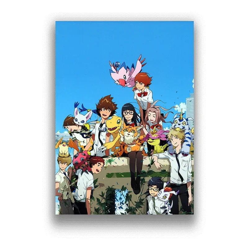 Japan Anime Digimon Adventure Tri Comic Movie Print Art Canvas Poster For Living Room Decoration Home Wall Decor Picture