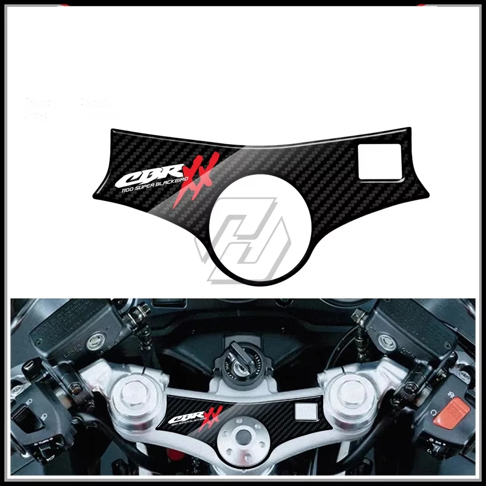 

For Honda CBR1100XX 1996-2006 3D Carbon-look Upper Triple Yoke Defender