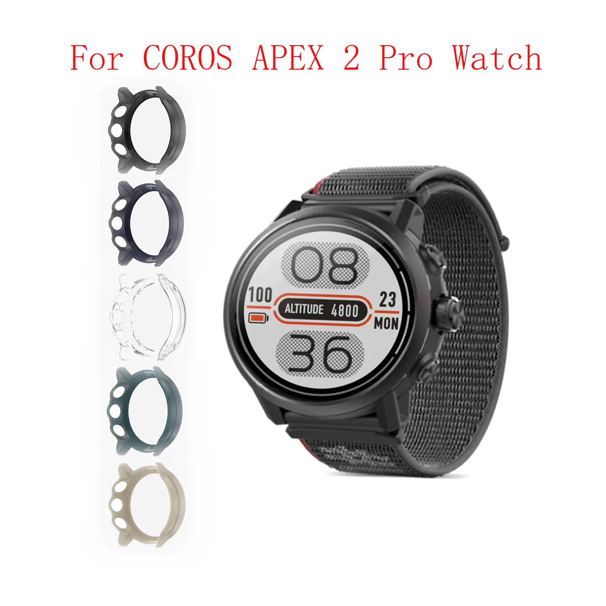 Schutzhülle für COROS APEX 2 Pro, Rahmen, hochwertige PC Slim Smart Watch, schützende Smartwatch.