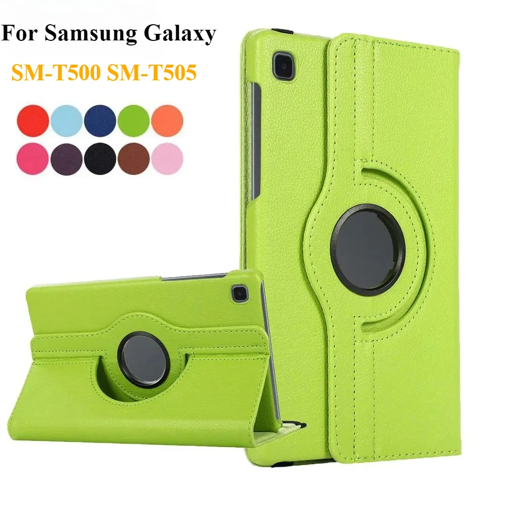 

Чехол для Samsung Galaxy Tab A7 10,4 дюйма, вращающийся на 360° чехол из искусственной кожи с умной подставкой для планшета Tab SM-T500 SM-T505