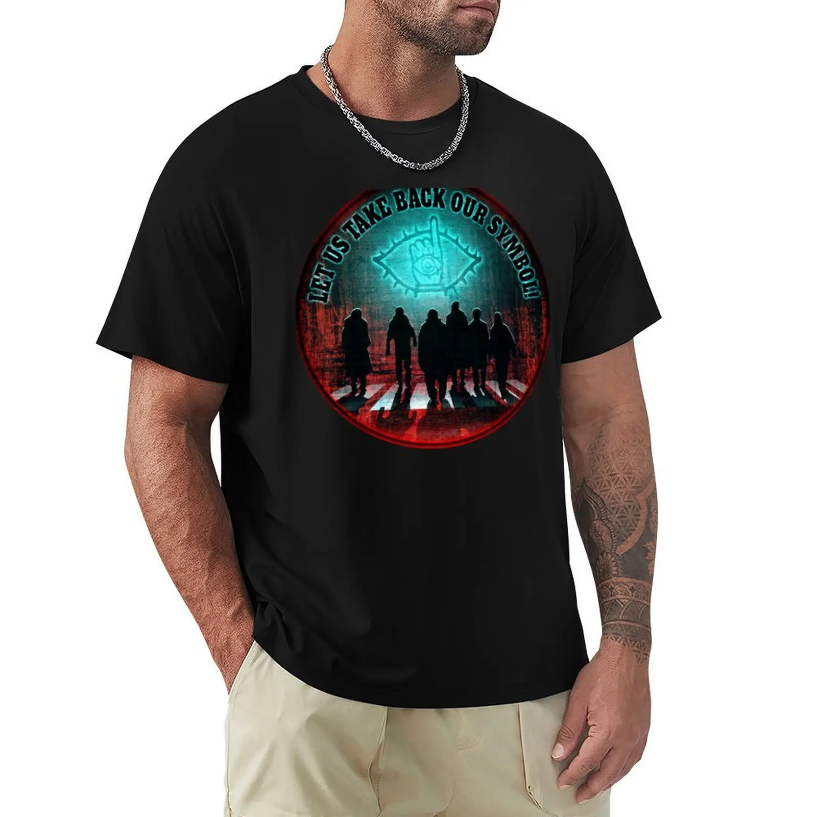 CBoys - Laissez-nous reprendre notre symbole! T-Shirt Simple Line Art Print Tee