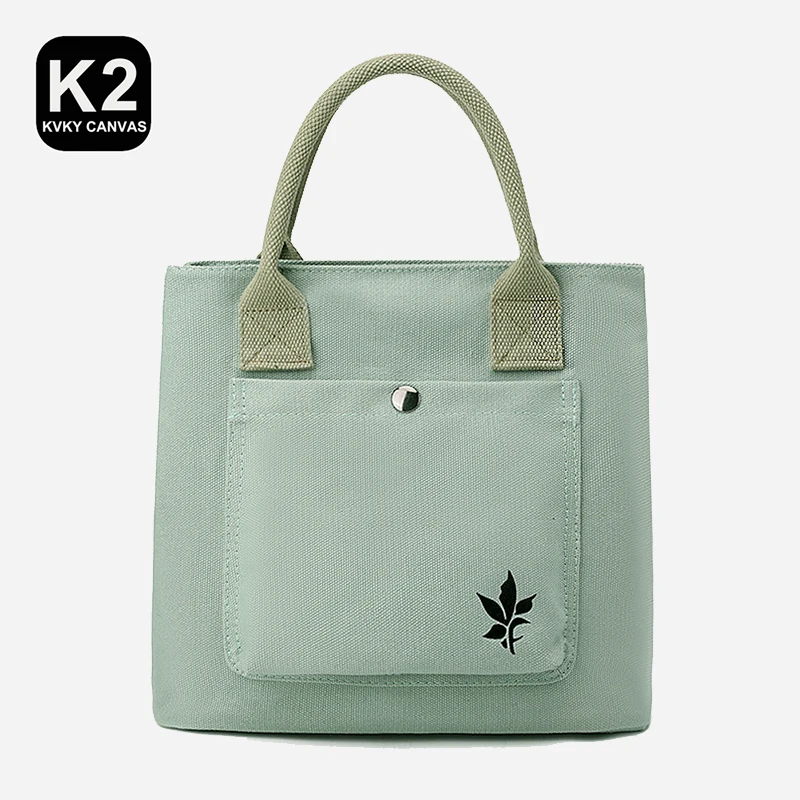 Bolso de lona de tendencia japonesa para el almuerzo, Bolso pequeño de lona de algodón, bolso de compras para mujer, cartera, novedad de verano 2022