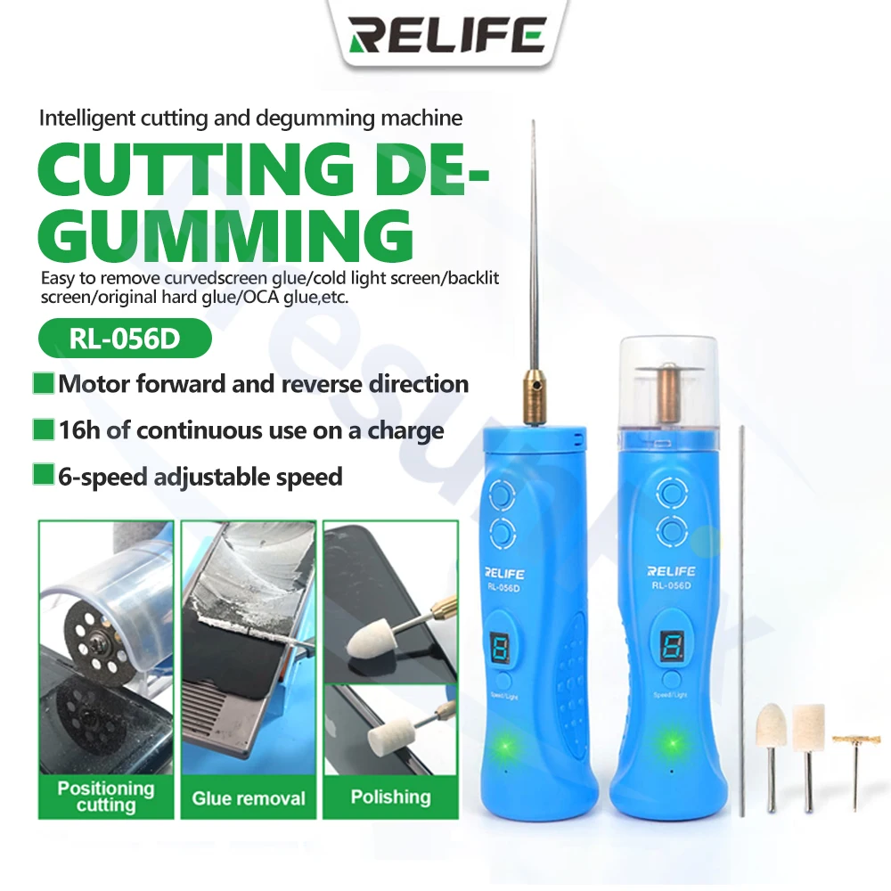 

RELIFE RL-056D Smart Cutting Adhesive Removal for Mobile Phone Screen Repair Adhesive Removal Bracket Cutting Disassembly Tool