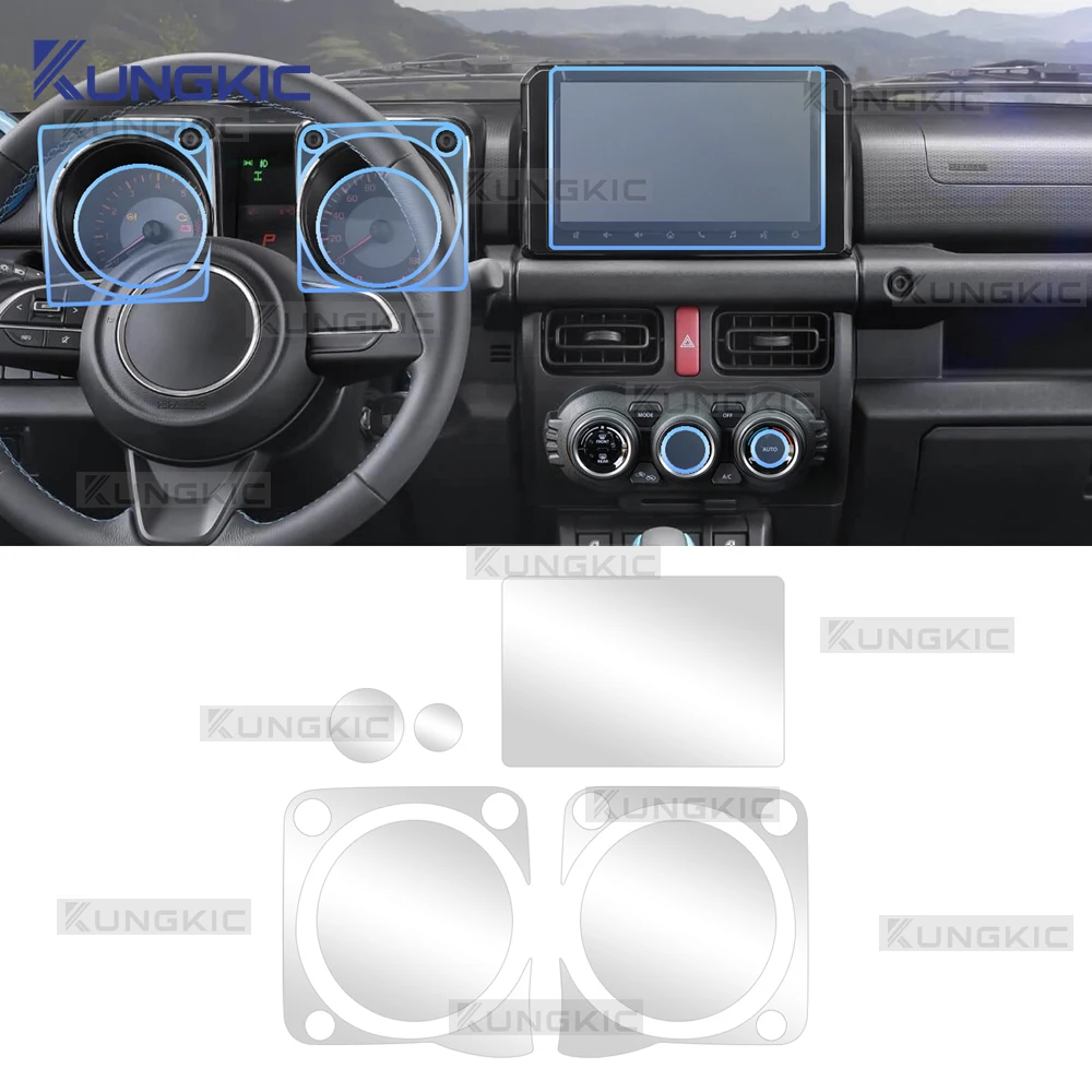 

Car Protective Cover for Suzuki Jimny 2023 2024 2025 Auto Interior Tpu Film Navigation Screen Anti-Scratch Accessories