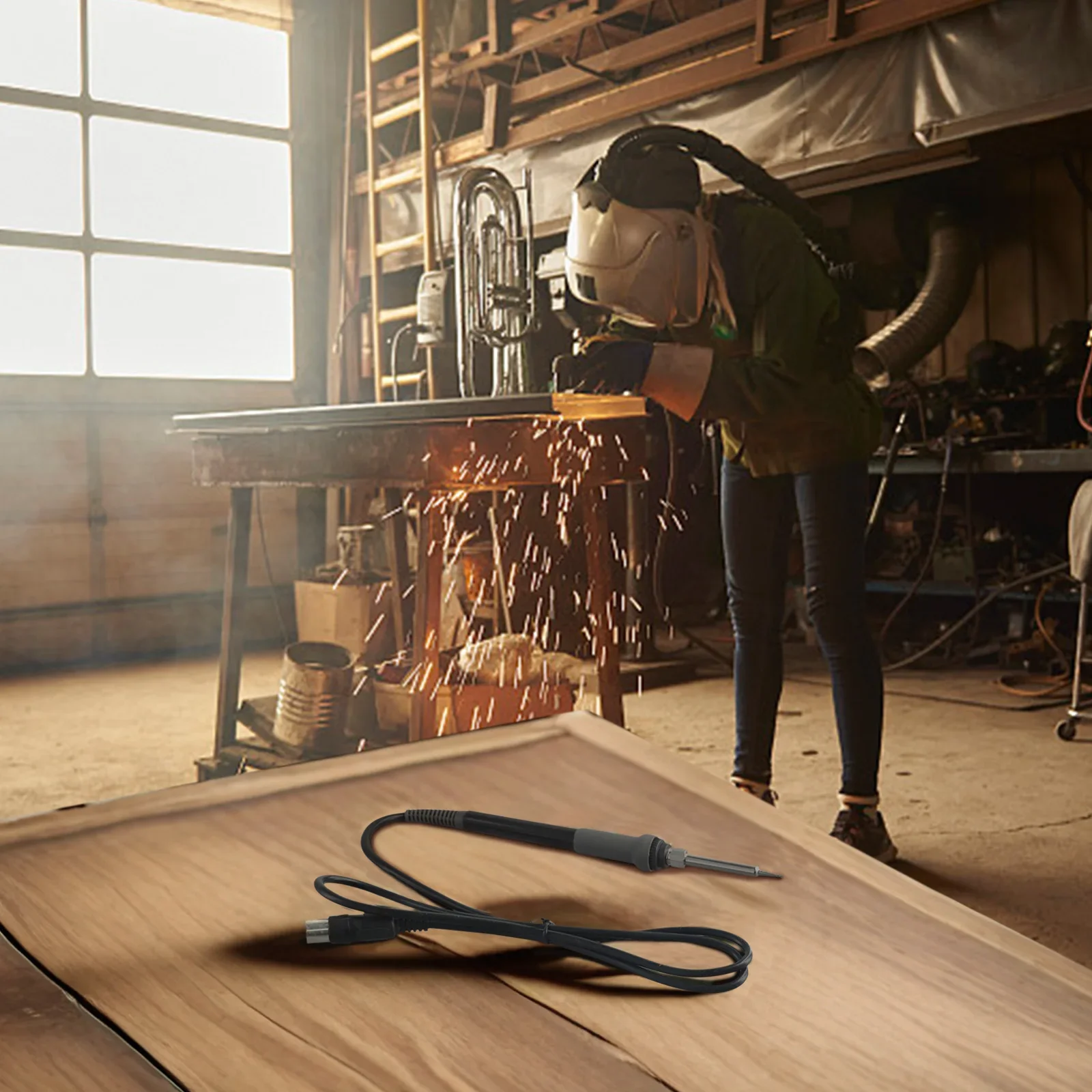 

High Quality Portable Pratical Welding Soldering 1 PC 120-480 Degrees 6Pin Black Ceramic DC 26V Soldering Iron