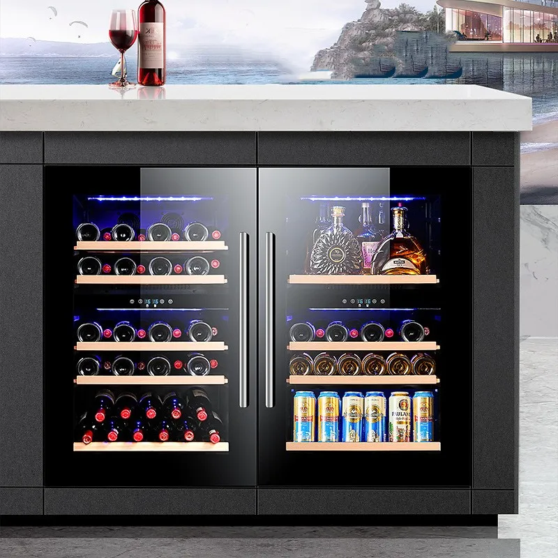 VANACE Large Big 300 Hundred Bottles 15cm Integrated Semiconductor Electric Refrigerator Wine Cooler