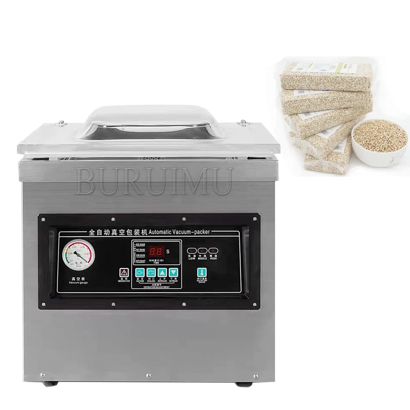 Food Vacuum Packing Machine Commercial Chamber Vacuum Sealer Kitchen Meat Bag Packaging Food Saver Sealing Machine