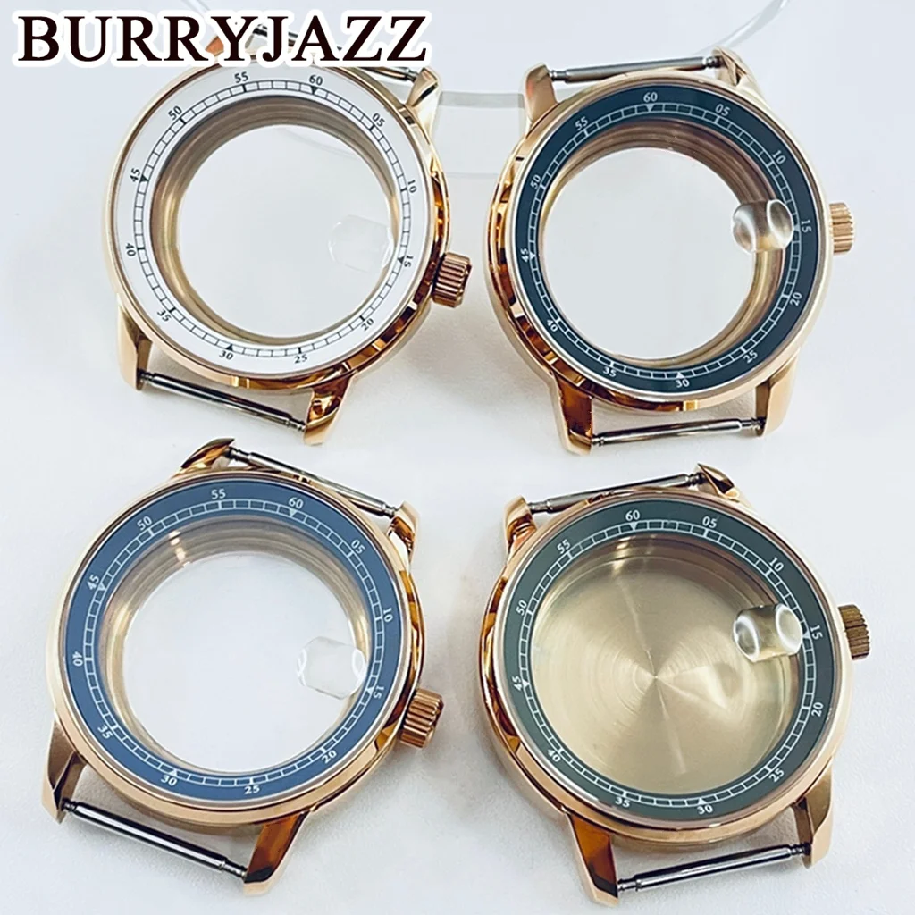 38mm NH35 Diving Watch Case with Sapphire Crystal And Chapter Ring For NH34 NH35 NH36 NH38 PT5000 Movement Watch Accessories