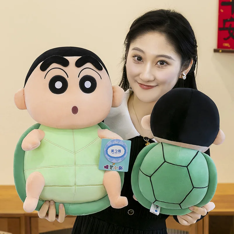 귀여운 짱구 인형 짱구 봉제 인형 귀여운 거북이 부드러운 아기 수면 친구 생일 크리스마스 선물 어린이 소녀용