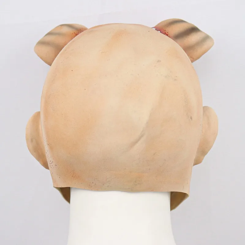 Máscara de látex de la película de Terror Texas Saw Cosplay Scary Cry Pig, casco de Terror, mascarada de Halloween, fiesta de carnaval, utilería de disfraz de broma