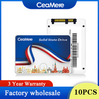CeaMere 2.5 SSD 10PCS  120GB 128B 240GB 256GB 1TB 512GB Free CustGom Logo Computer Solid State Hard Disk Internal Hard Drive