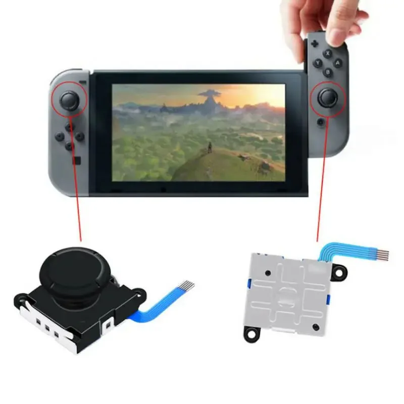 10 шт./компл. сменный аналоговый джойстик, модуль кнопки ThumbStick для Nintendo Switch, контроллер Joy-on, левый/правый аналоговый джойстик