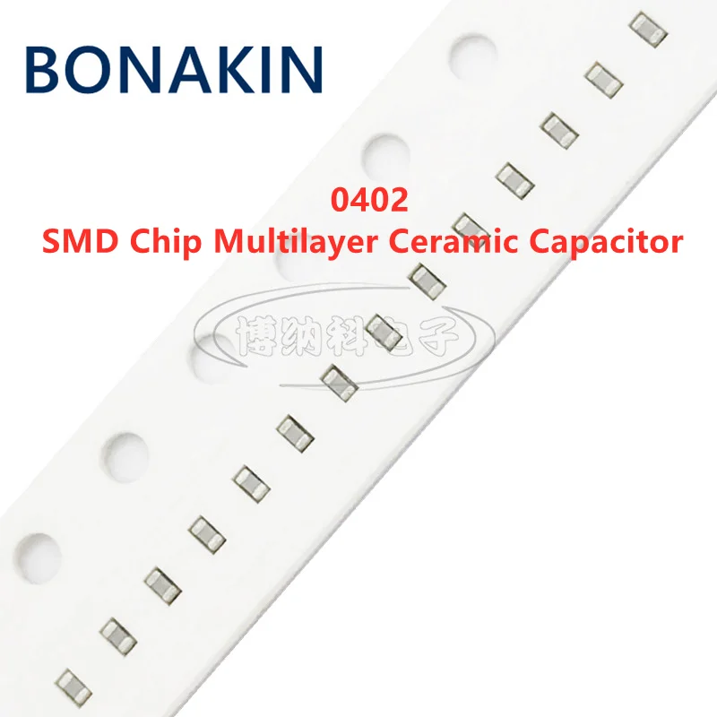 Capacitor cerâmico multicamadas, microplaqueta de SMD, 0402, 12PF, 50V, 100V, ± 5%, 120J, C0G, 1005, 100 PCes