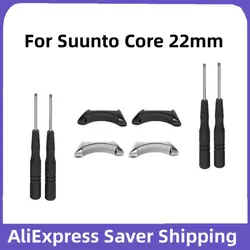 1set Quick Release Adapters Kit Stainless Steel Connectors Pins Tool For SUUNTO CORE Inner Diameter 22mm Smart Watch Strap