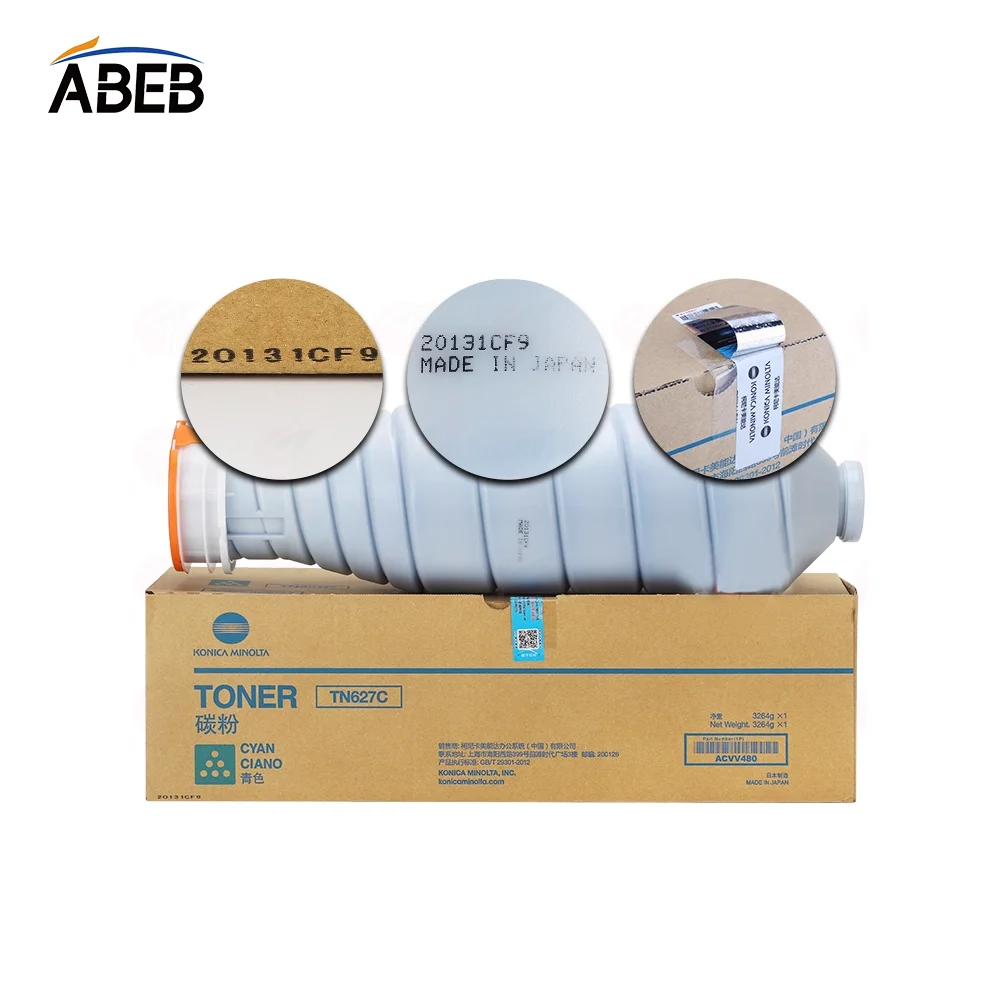 1PCS Original TN627 Toner Cartridge Asian Version For  Konica Minolta AccurioPrint C12000 C14000 ACVV180 ACVV280 ACVV380 ACVV480