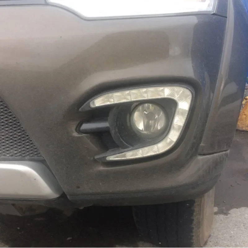 LED Daytime Running Light For Mitsubishi Montero Pajero Sport 2013 2014 2015 Turning Yellow Car Headlight DRL gift for father view 2