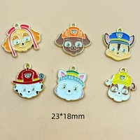 10pcs Cartoon Anime Charms for Jewelry Making Enamel Earring Phone Pendant Diy Accessories Alloy Metal