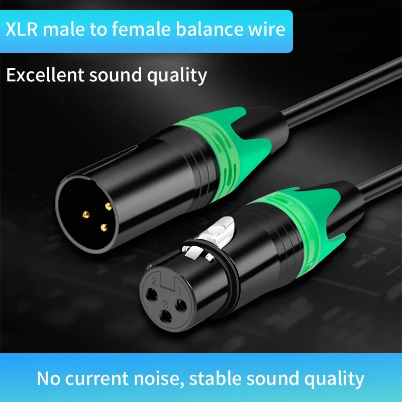 CABOS XLR Cable 3 Pin Male to Female Karaoke Microphone Sound Cannon Cable Speaker For Audio Mixer Amplifiers HiFi