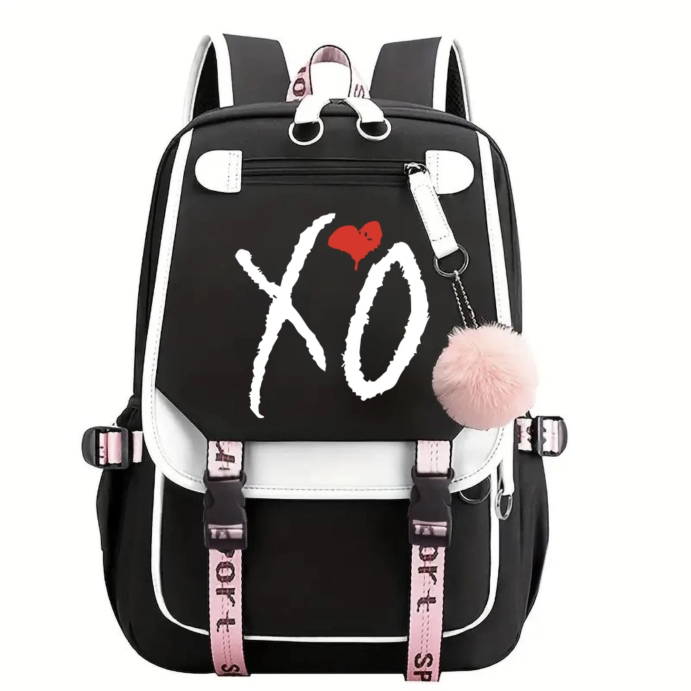 The Weeknd XO Backpacks for Men Kawaii School Backpacks Teenager Laptop Bag Travel Pencil Case Bags for Women