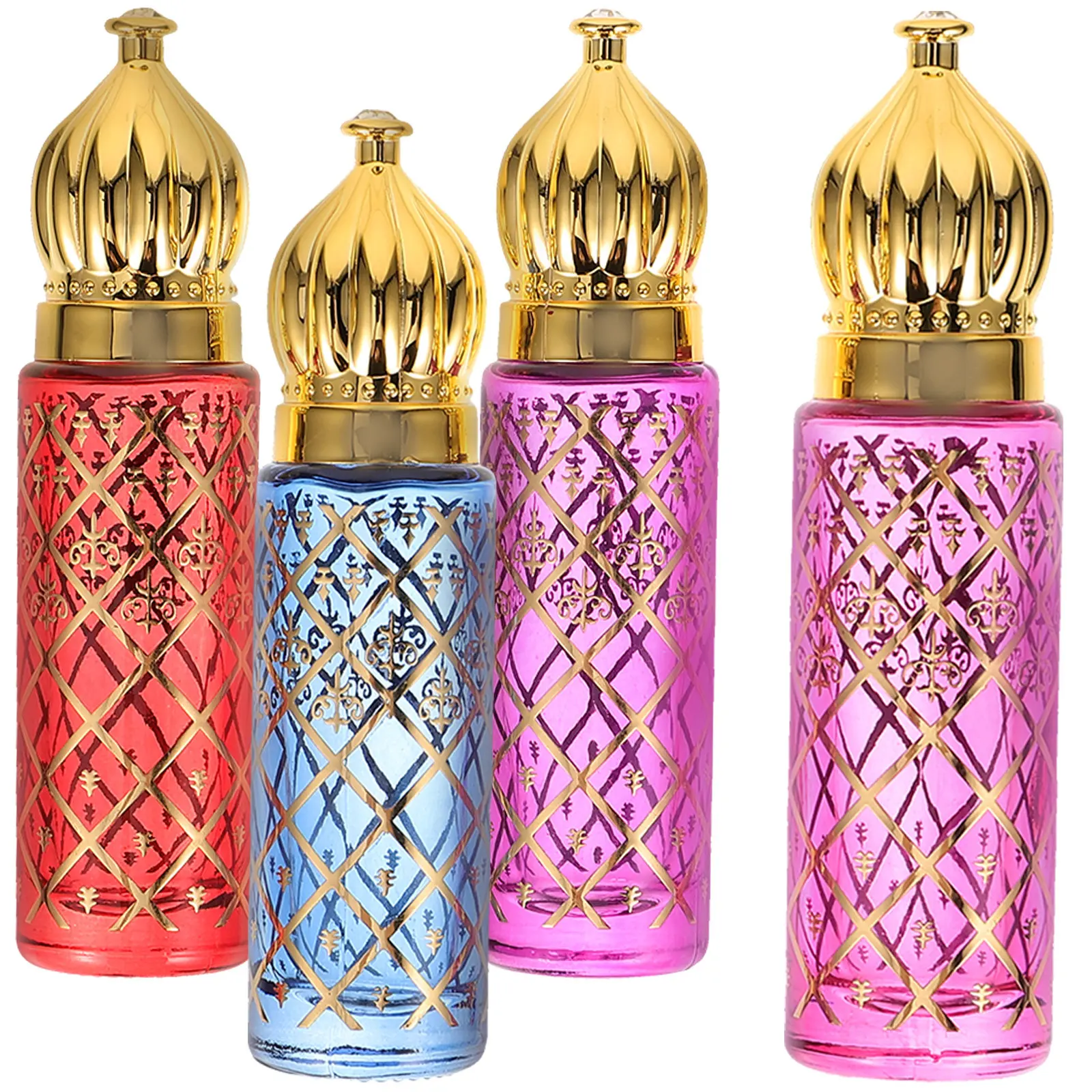 

Набор из 4 мини-флаконов для парфюмерии и эфирных масел, декоративные пустые стеклянные бутылочки, идеально подходят для розлива лосьонов, тоников и образцов.