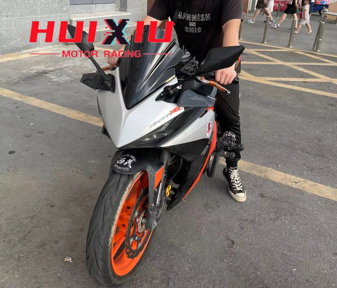 Suitable for imitation race motorbike universal accessories wind wing deflector wing universal wind wing side wing