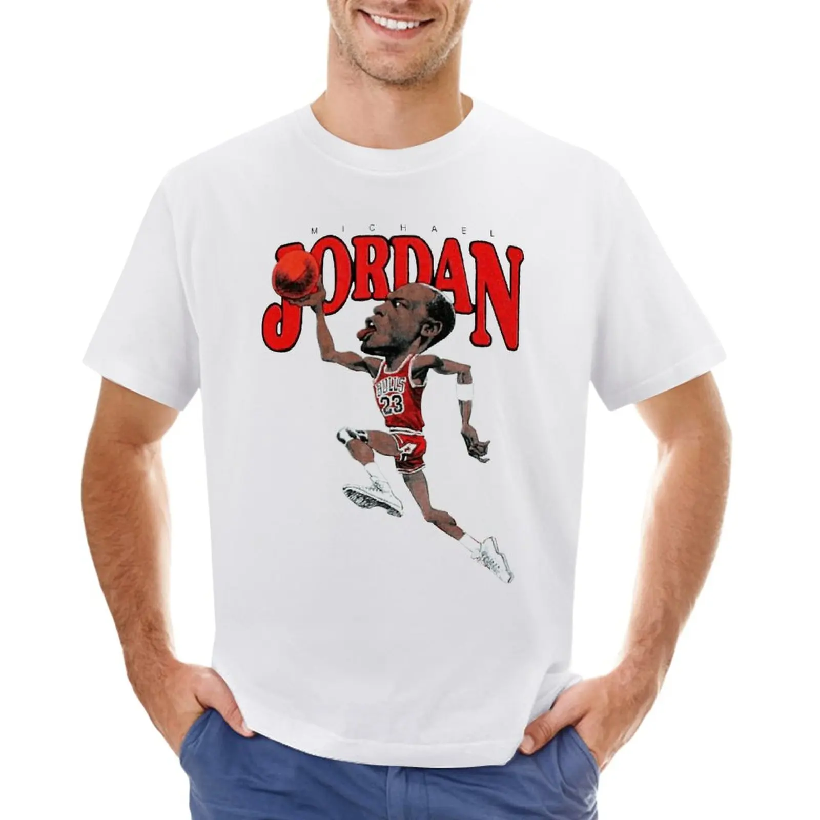 Camiseta de baloncesto de alta calidad, camisa de vuelo, Michael y Jordans, Chicago 23, Stars Bulls 57, divertida, deportiva, ocio, talla de EE. UU.