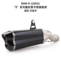 For S1200XR R 1200GS Motorcycle Assembly Improved Sliding Fiber Exhaust Manifold Muffler Central Stainless steel Exhaust Pipe