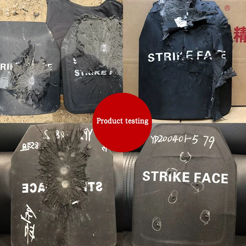 Tactical safety vest protective side panel waist panel protective composite steel plate 6x6 PE+alumina can resist 9mm 44Mag* image 6
