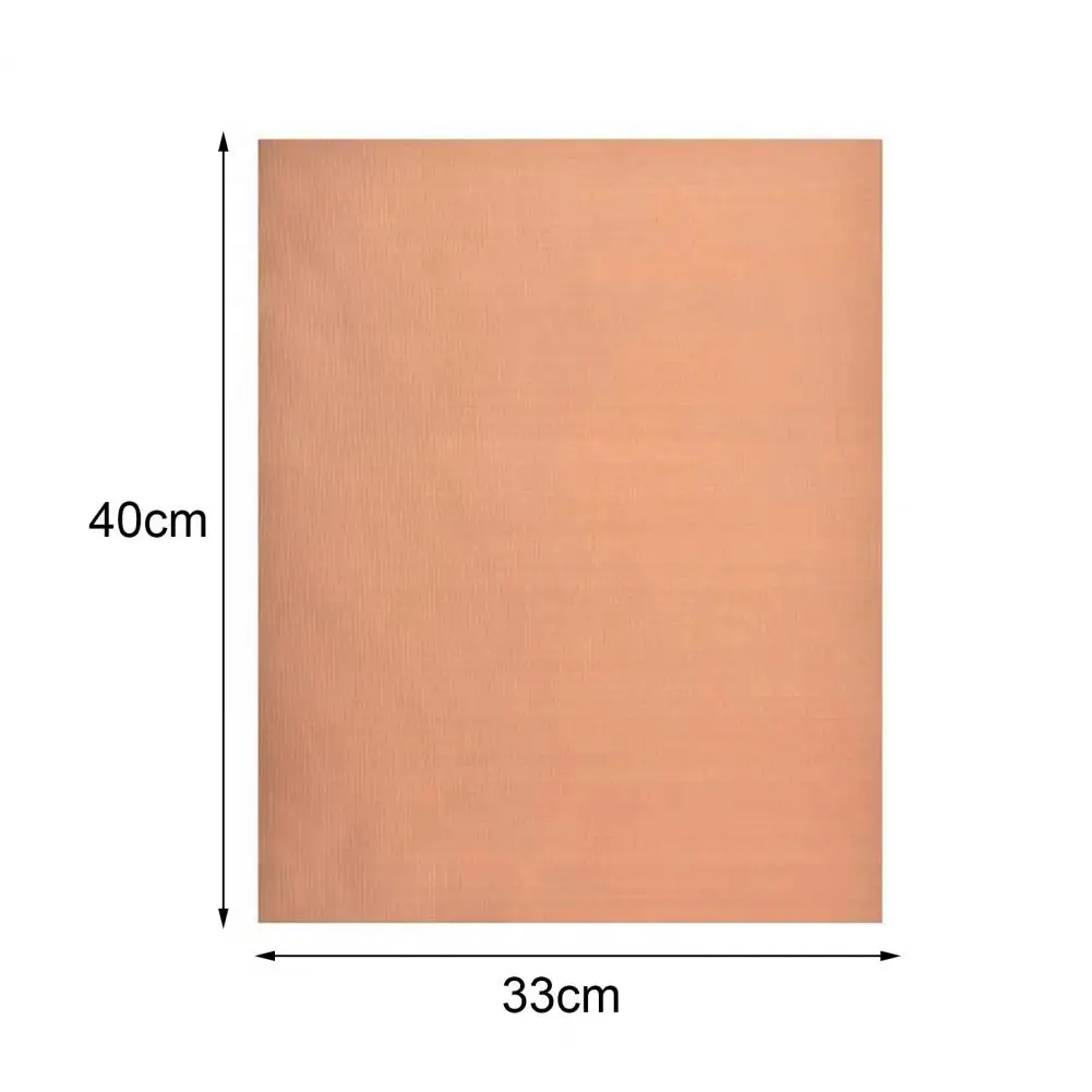 2/3mm BBQ Mat Oven Liner Reusable Stovetop Protector Heat Resistant Gas Toaster Microwave Drip Liner Non-Stick Grill Baking Mat